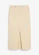 Gonna in twill con frange sottili, bonprix