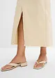 Gonna in twill con frange sottili, bonprix