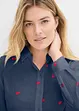 Camicetta in mussola con cuori, bonprix