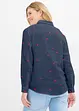 Camicetta in mussola con cuori, bonprix