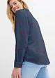 Camicetta in mussola con cuori, bonprix