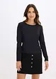 Maglia a maniche lunghe con spalline imbottite, bonprix