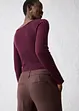 Pantaloni aderenti con lana, bonprix