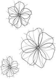 Fantasia estiva a fiori con stampa digitale su tessuto di microfibra -  Bianco / multicolore, Fettuccia arricciatenda