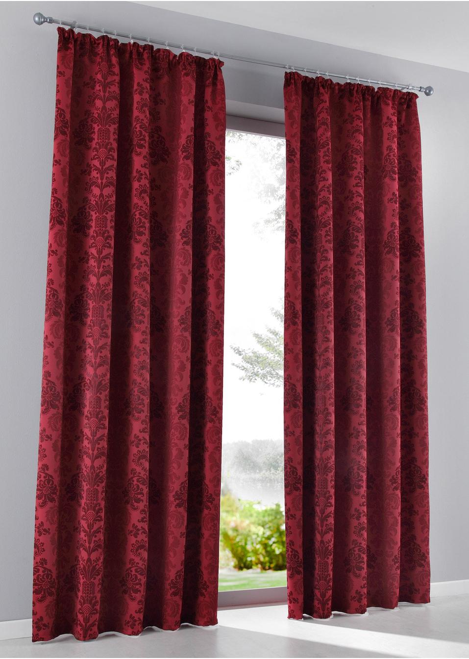 Tenda oscurante jacquard  pacco Bordeaux bpc living bonprix