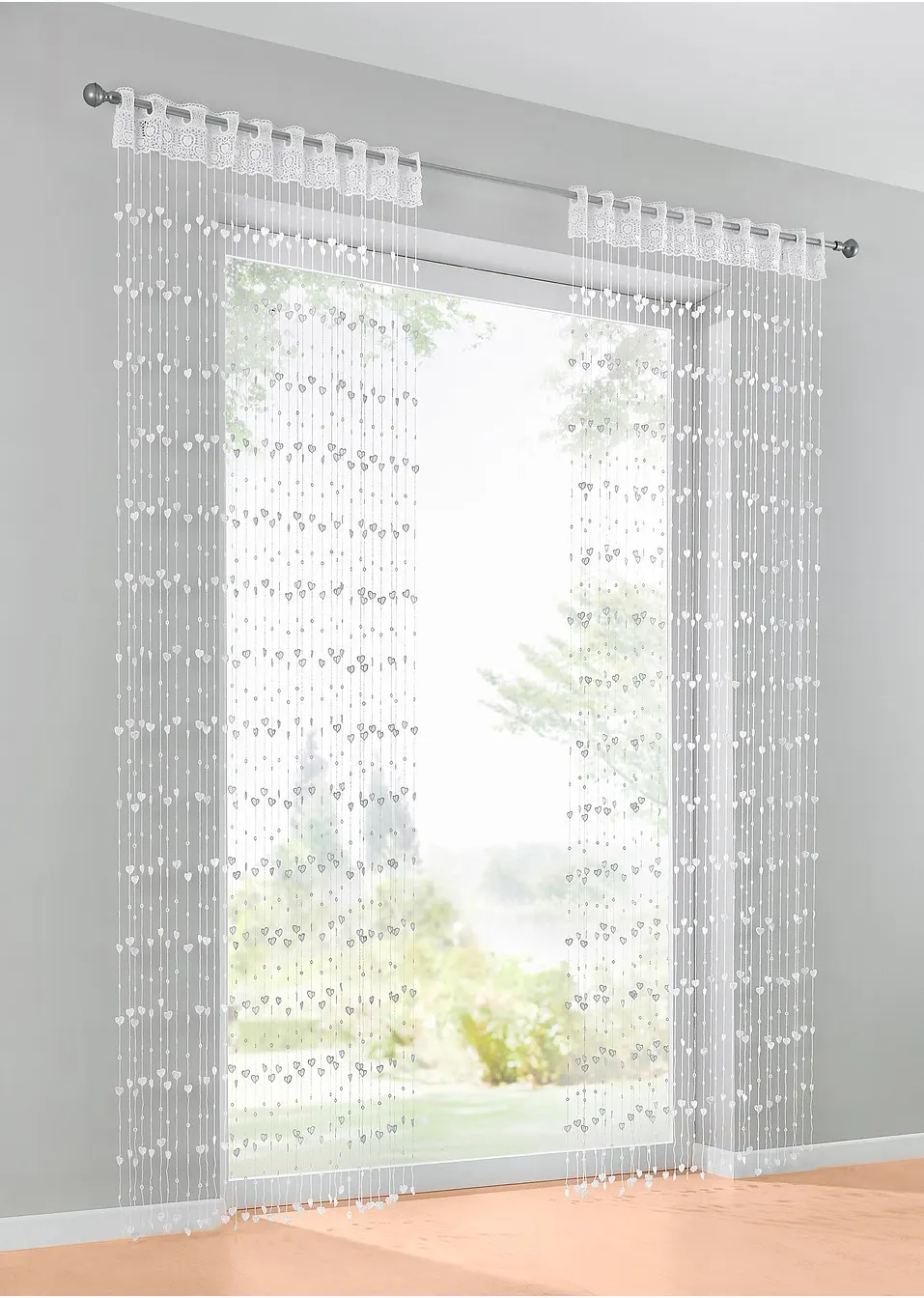 Tenda A Fili Decorativa Francia 90x240 Cm | 500 Fili/m² In Poliestere | Per Vetrine, Porte, Pareti E Travestimenti - 3