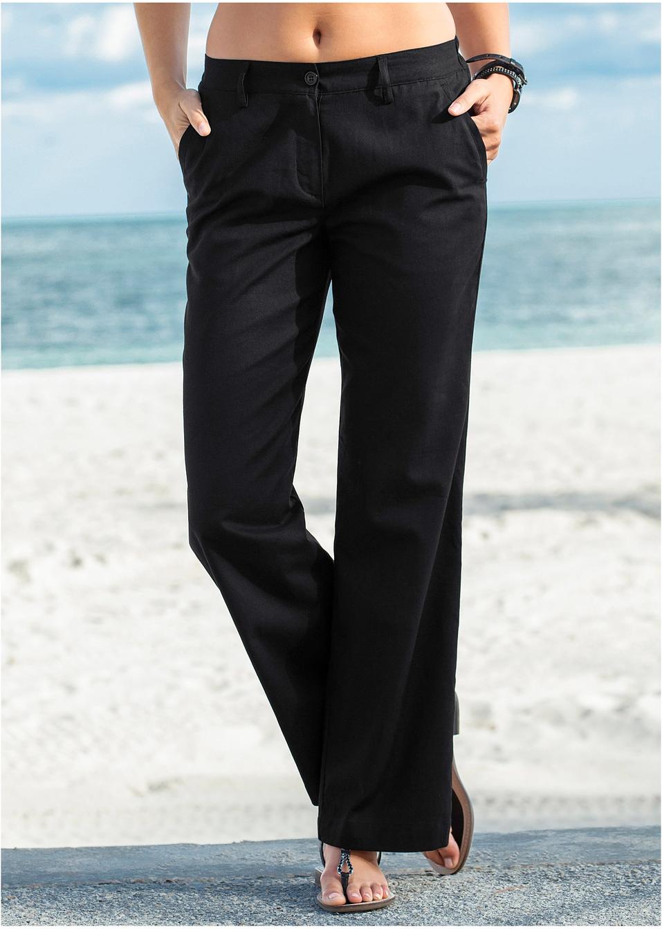 Massimo Pantaloni In Lino Eleganti