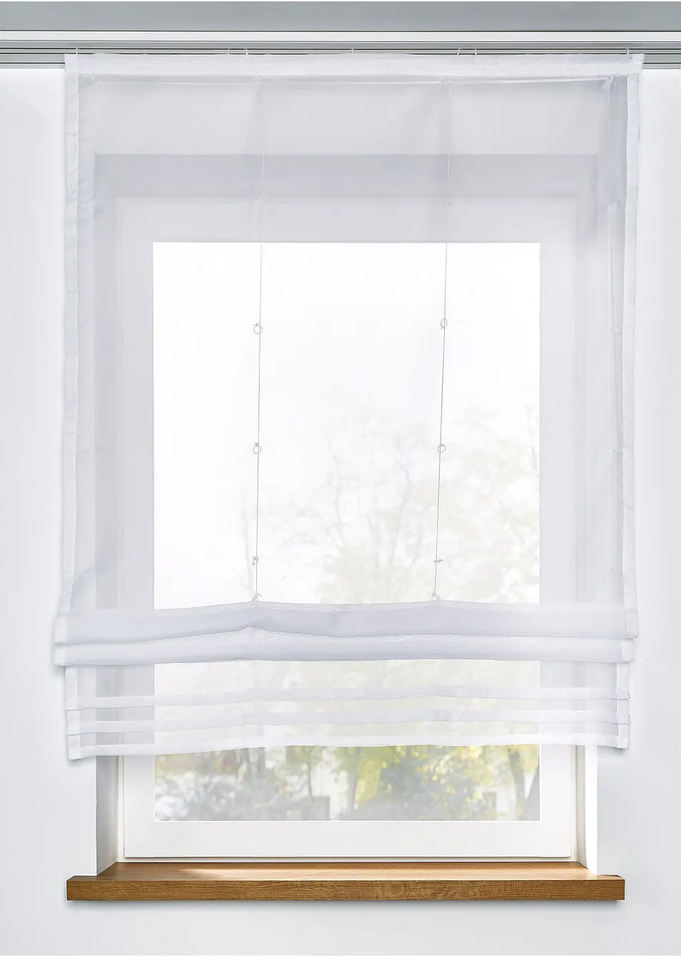 SIMPVALE Tende a Pacchetto Finestre, Blu 100x155 cm Tende per Interni Eleganti, Tende Romana di Fascino e Tende Trasparenti in Voile per un'atmosfera Unica