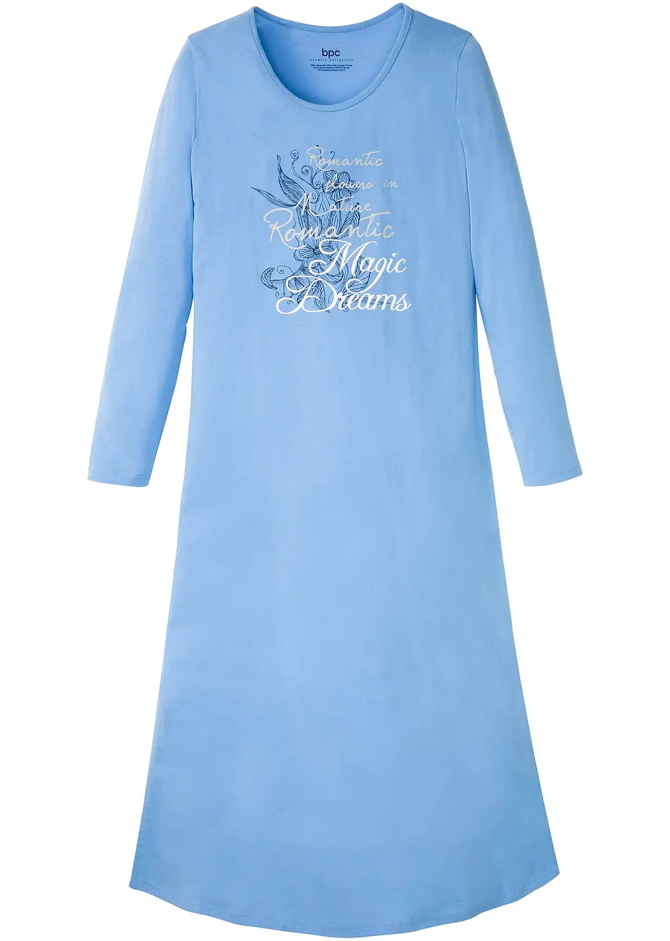 Camicia da notte senza maniche donna 100% cotone leggero NOI DI NOTTE