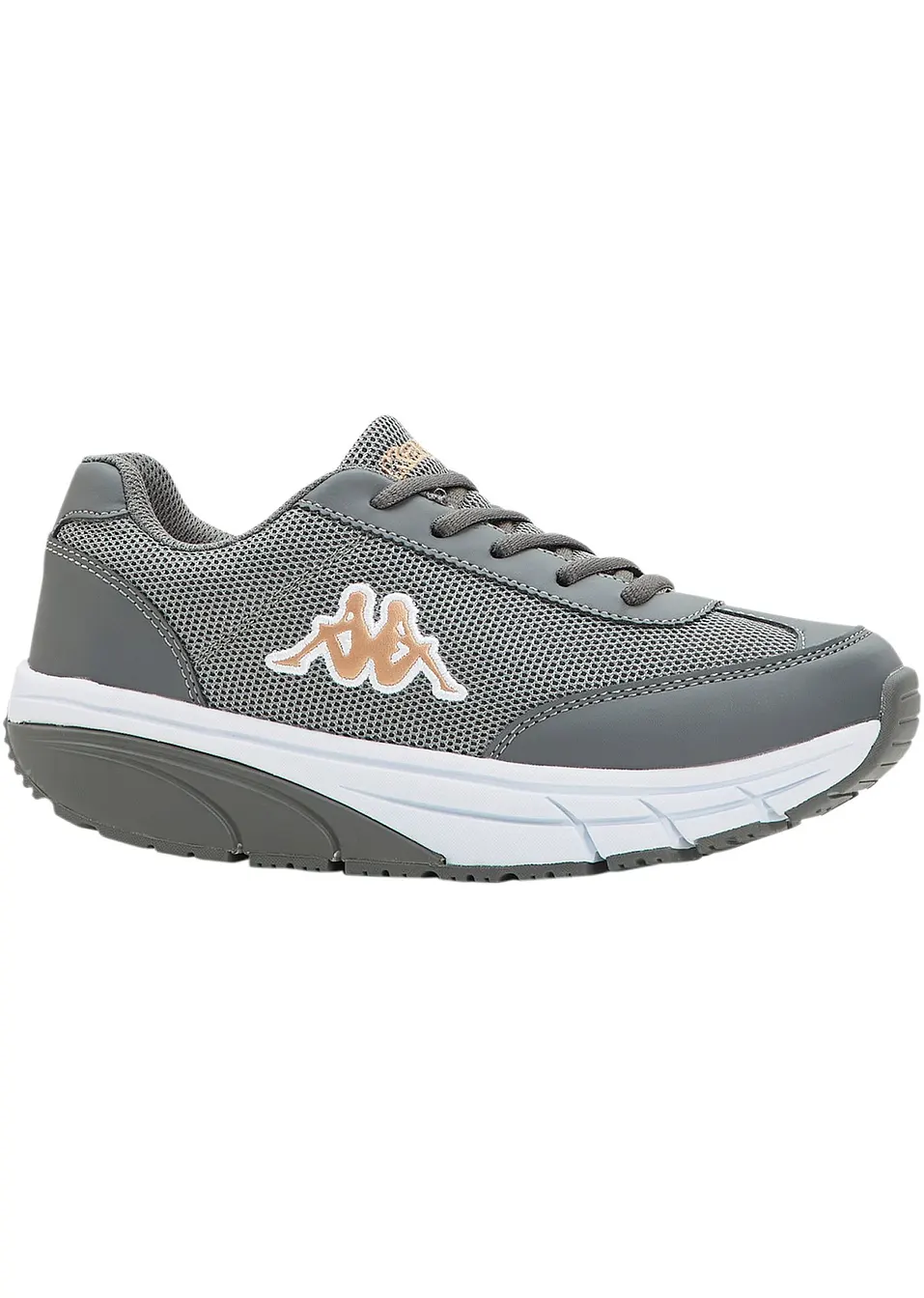 Confortevole scarpa sportiva con plateau firmata Kappa Grigio rosa
