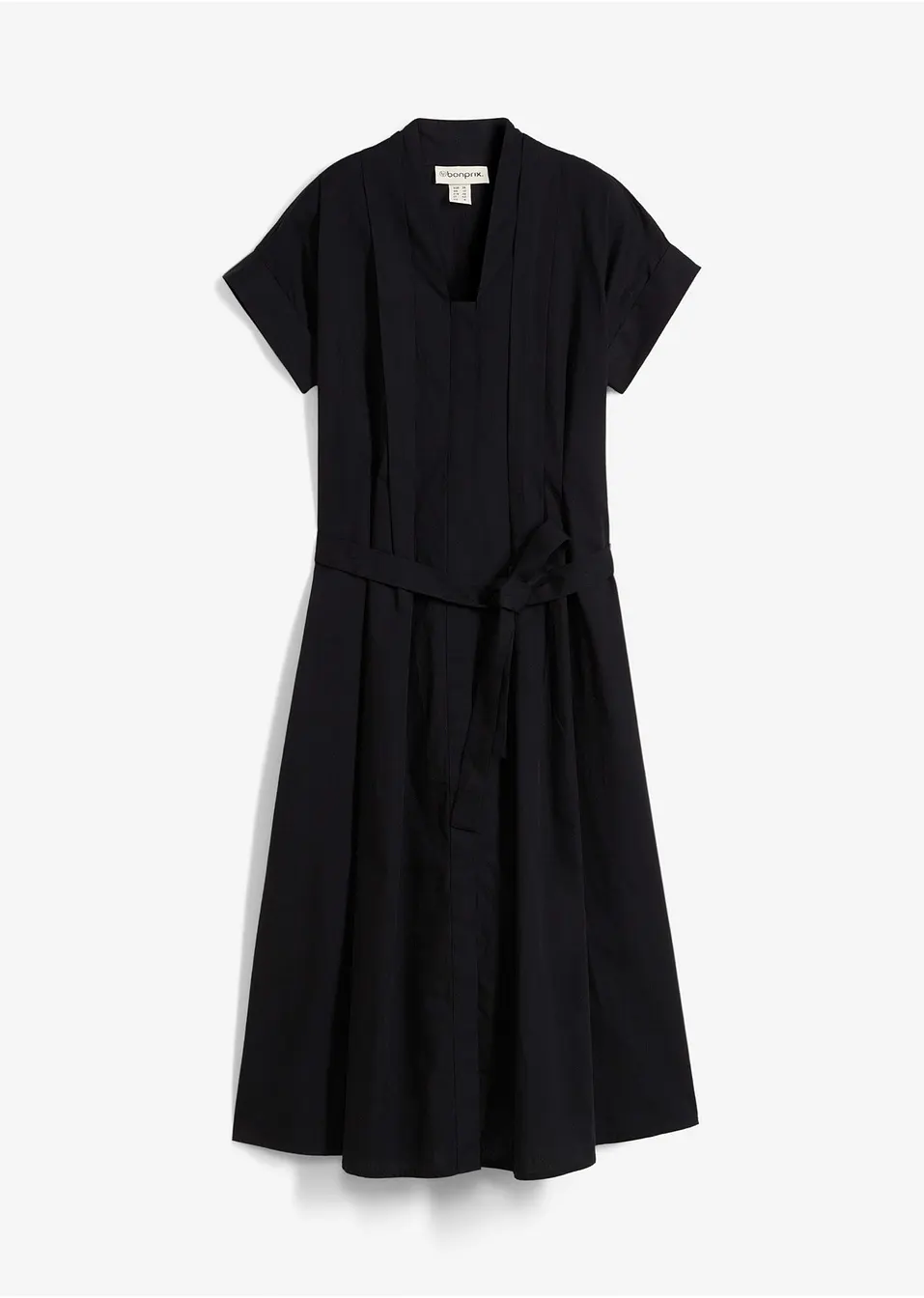 Abito Estivo Donna Elescat | Prendisole Bohémien Con Scollo A V E Tasche | Morbido E Fluido | Nero Taglia M