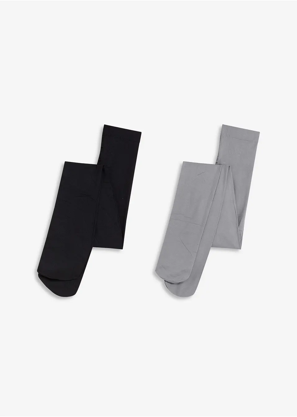 Collant Termici Donna – Confezione Da 2 – Medio – Nero/Grigio – Foderati – Nuovi Con Etichette