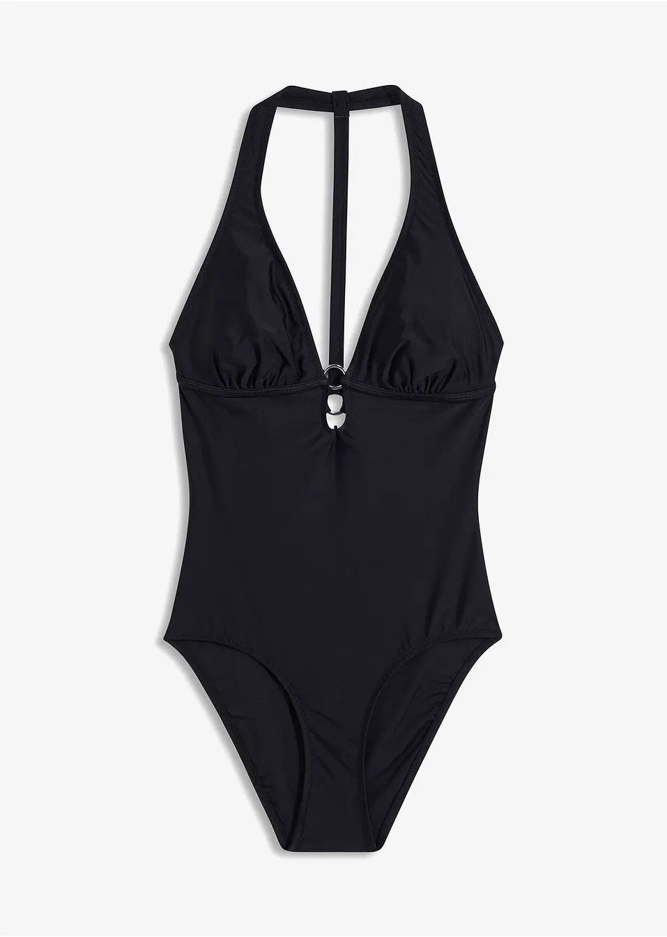 Donna Costumi da bagno neri Costume intero Halter Bikini per l'estate – it
