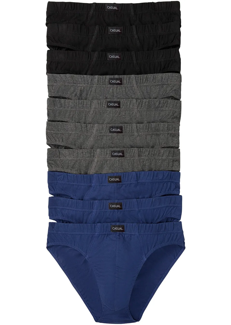 Bonds Confezione Da 5 Slip Hipster Uomo - Cotone Elasticizzato - Nero, Blu, Grigio - Taglia S - Tecnologia Anti-Sudore Cool