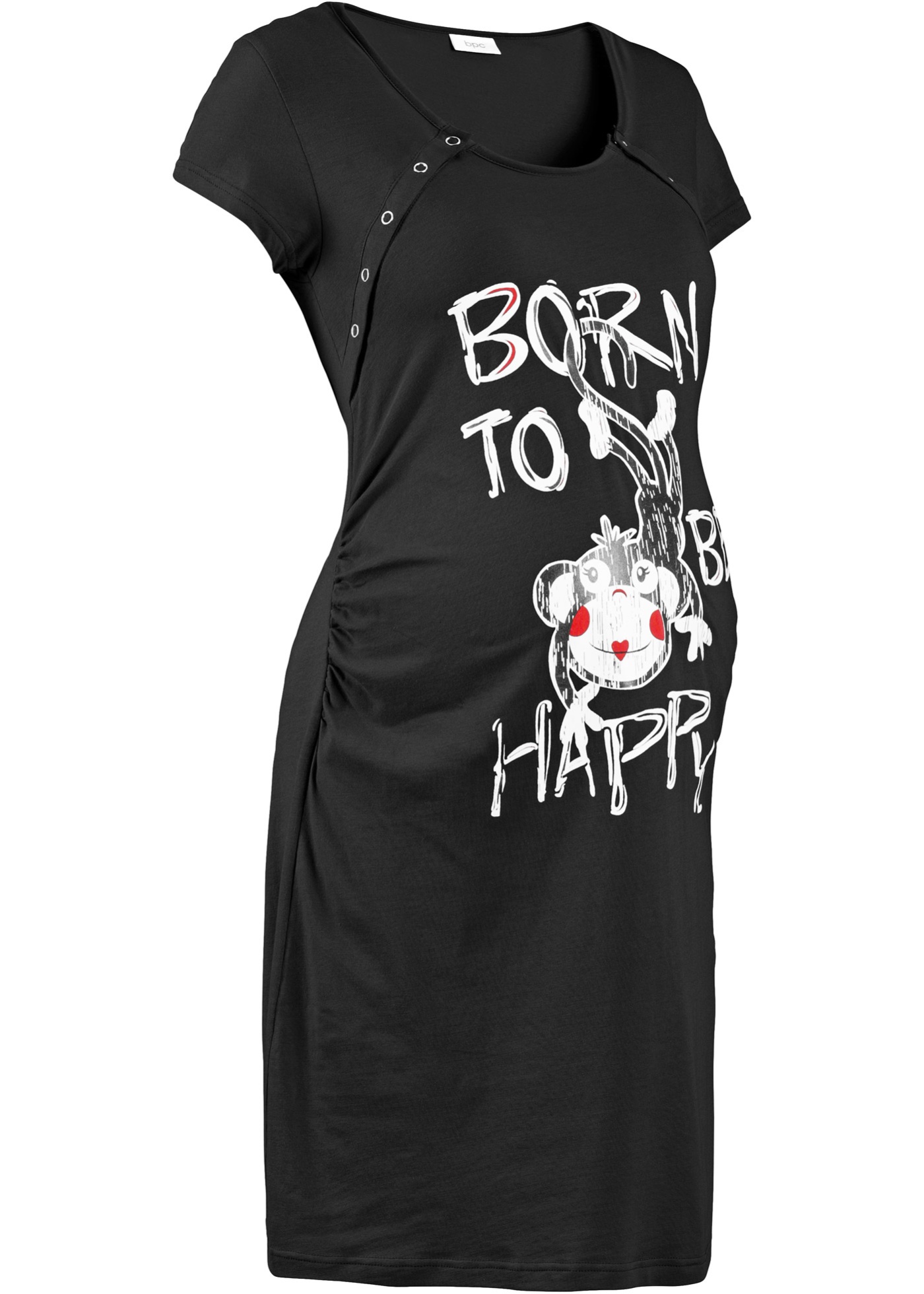 Camicia da notte per l'allattamento (Nero) - bpc bonprix collection - Nice Size