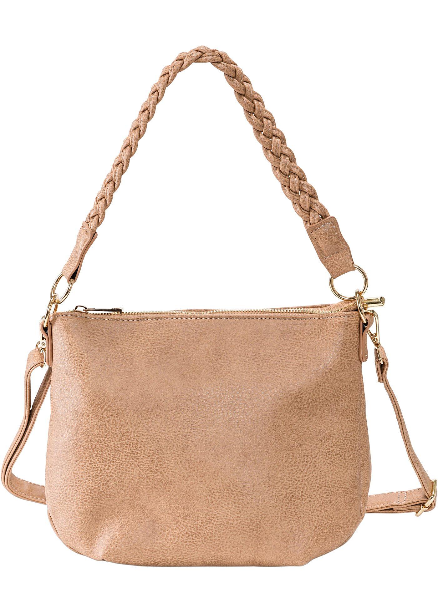 Borsa a tracolla con manico intrecciato (Marrone) - bpc bonprix collection Borsa a tracolla con manico intrecciato (Marrone) - bpc bonprix collection