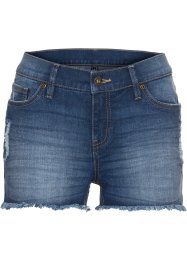 Shorts di jeans con orli grezzi, RAINBOW