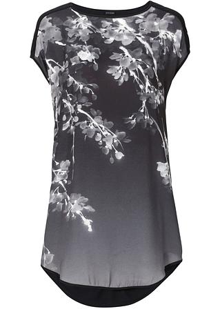 Gonna lunga plissettata, taglie curvy, blocchi di colore, Brandtex