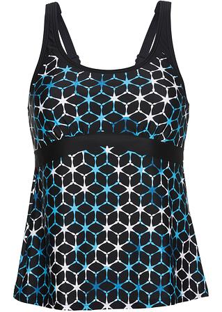 Costume Intero Donna Trimshaper Modellante Taglie Forti 20W Stampa Foglie - Nuovo