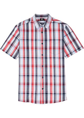 Camicia Uomo Maniche Corte Basic Colletto Francese Casual Slim Fit Tinta Unita Bianco -CC1219A