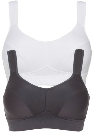 Bonprix Bambina Sport & Swimwear Abbigliamento sportivo Intimo sportivo ad asciugatura rapida Fucsia Reggiseno bustier sportivo pacco da 2 