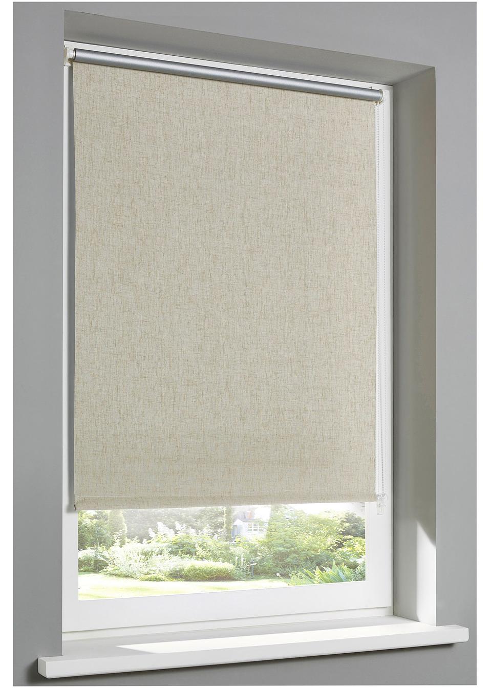 Tenda a rullo oscurante "misto lino", supporti crema bpc living ...