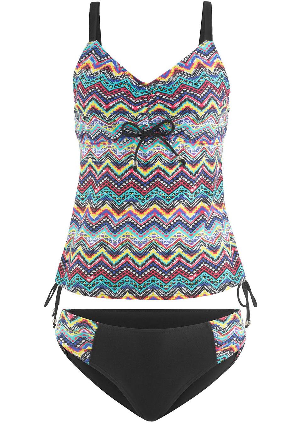 Tankini con ferretto Turchese fantasia bpc bonprix collection